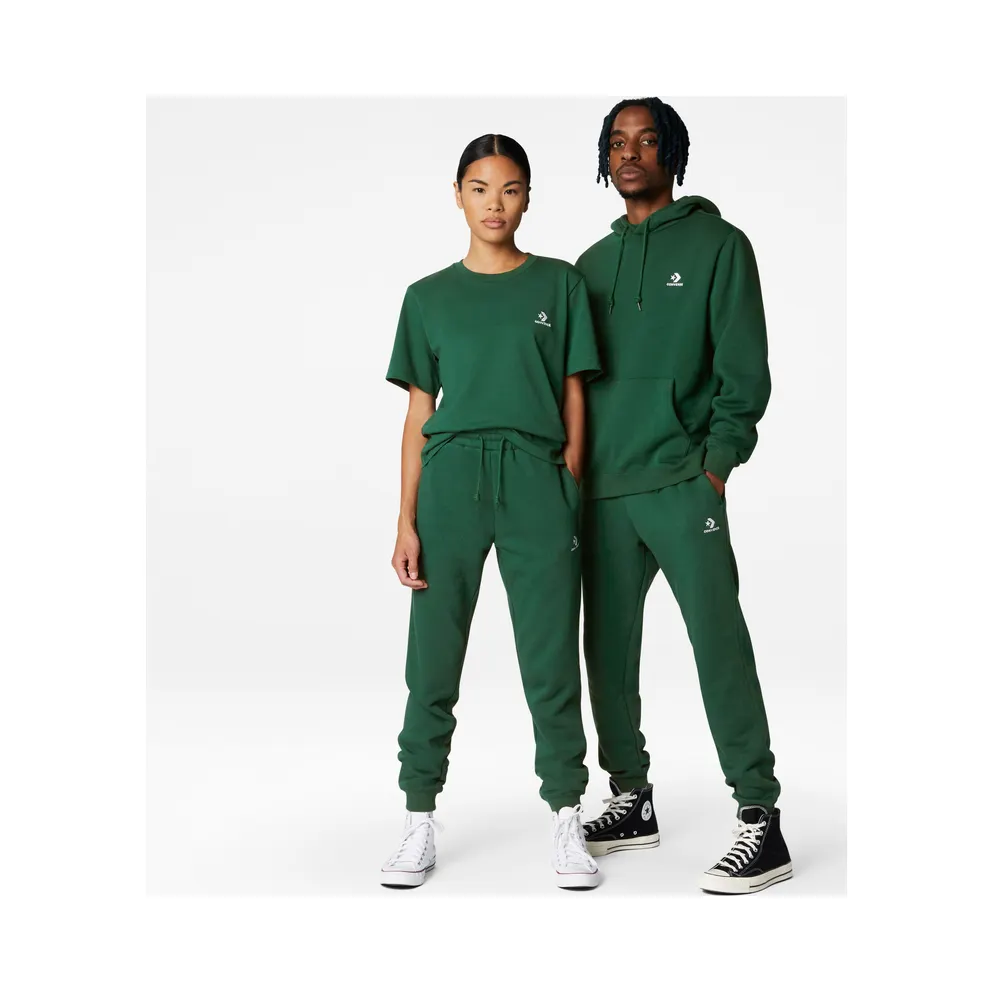 Converse Converse Go-To Embroidered Star Chevron Fleece Sweatpant with standaardpasvorm Midnight Clover