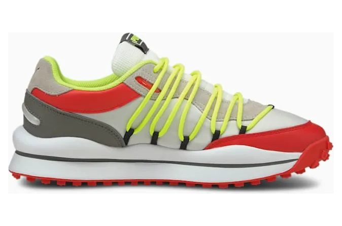 Puma Lace Rider Retro Wit/Rood (380575-02)