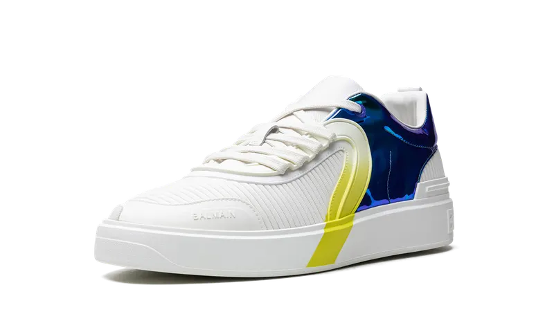 Balmain B Court Trainer Low “Volt Blue” (YM0VI292TMMP)