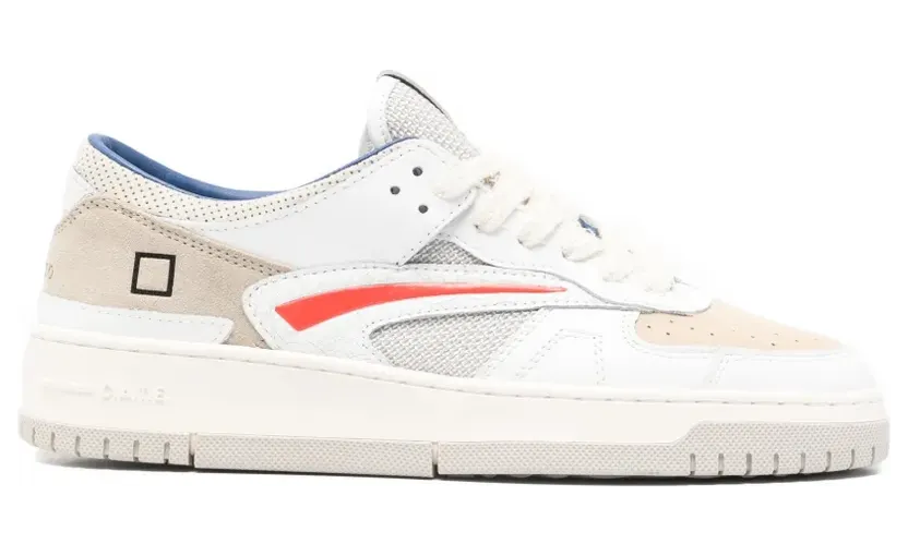 D.A.T.E. Torneo Pop sneakers met vierkant logo – Wit (M441TOPOWO)