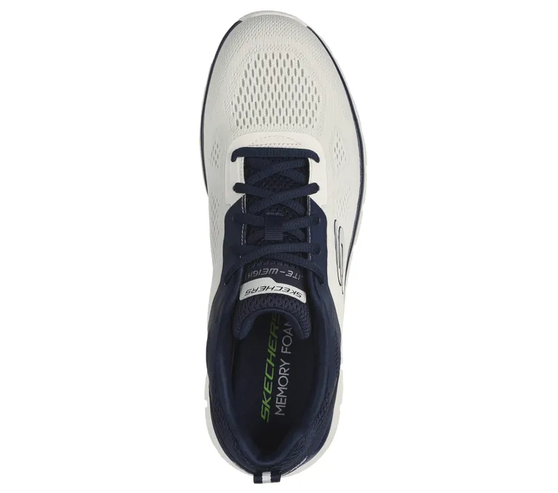 Skechers Track – Broader – Off-White / Marine – “White” (232698 OWNV)