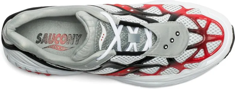 Saucony Grid Web White Grey Red White/Grey-Red (S70466-2)