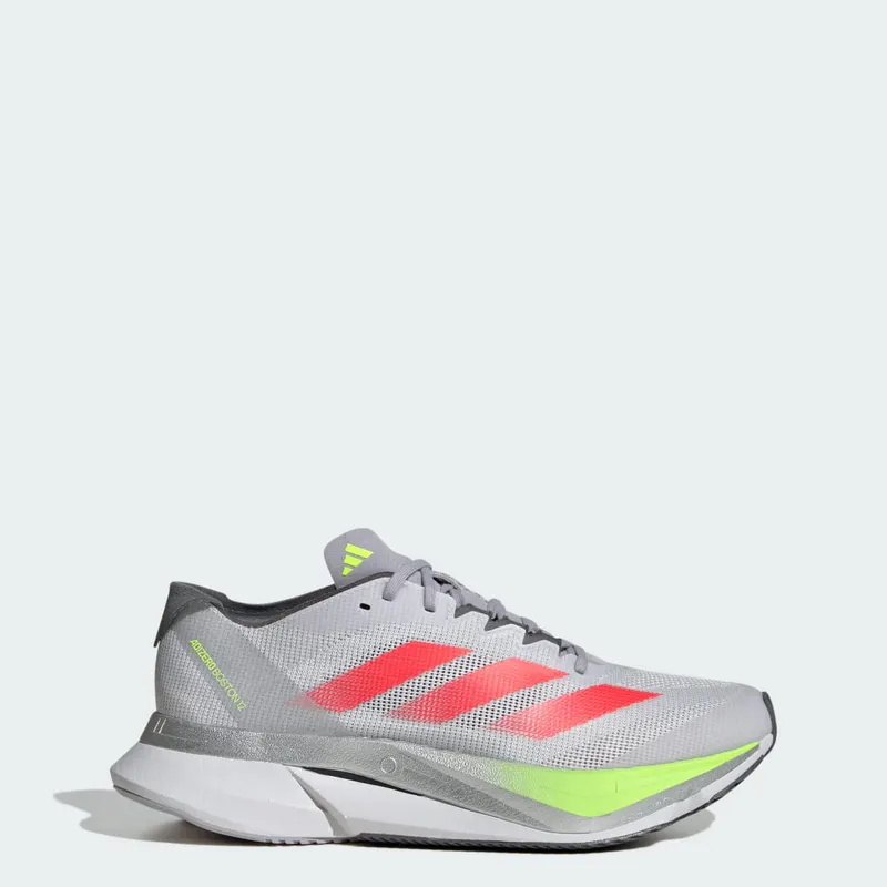 Adidas Adizero Boston 12 Dash Grey / Lucid Red / Lucid Lemon (JI4473)