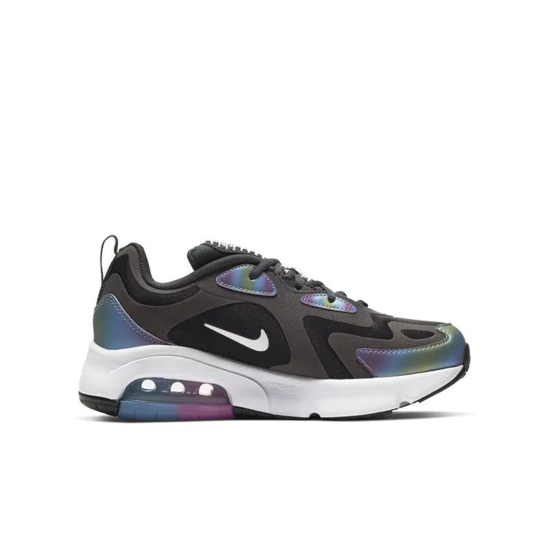 Nike Air Max 200 Bubble Pack Black (GS) Dark Smoke Grey/Black-White-White (CT9632-001)
