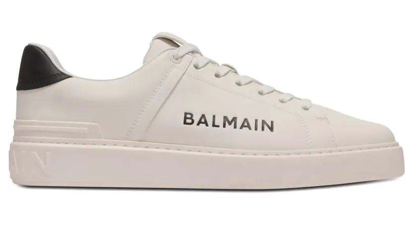 Balmain B-Court sneakers met logo – Wit (GM1VI288LSBG)