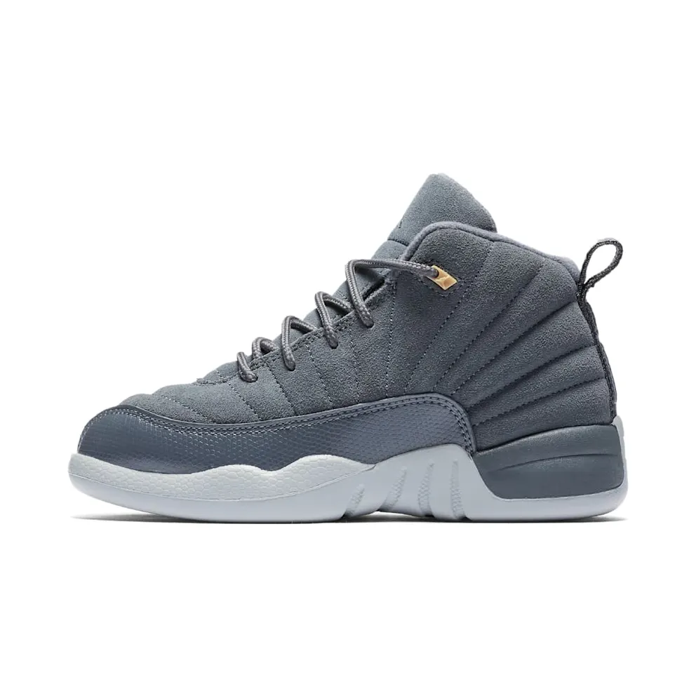 Jordan 12 Retro Dark Grey (PS) Dark Grey/Dark Grey-Wolf Grey (151186-005)