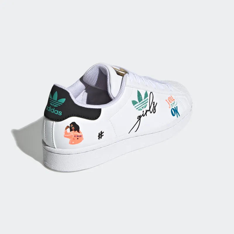 Adidas Superstar Pure Cloud White / Core Black / Gold Metallic (H03995)