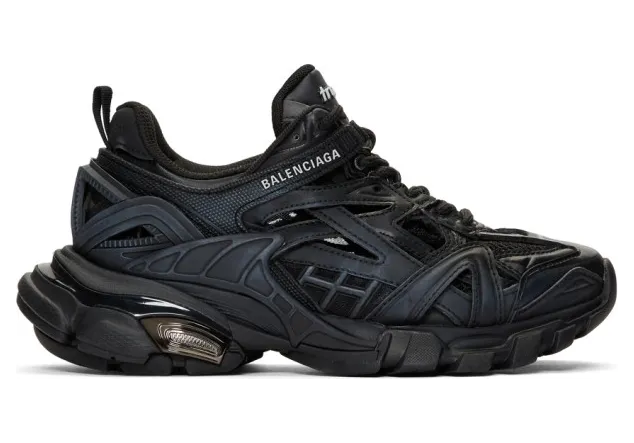 Balenciaga Black Track.2 Open Sneakers (568614-W2GN1-1000)