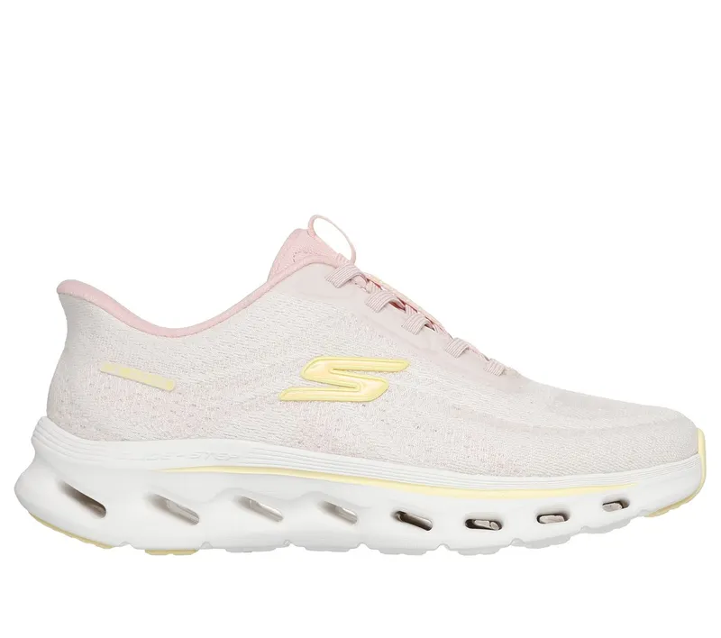 Skechers Slip-ins: GO WALK Glide-Step 2.0 – Maria Sneaker Natuurlijk/Roze