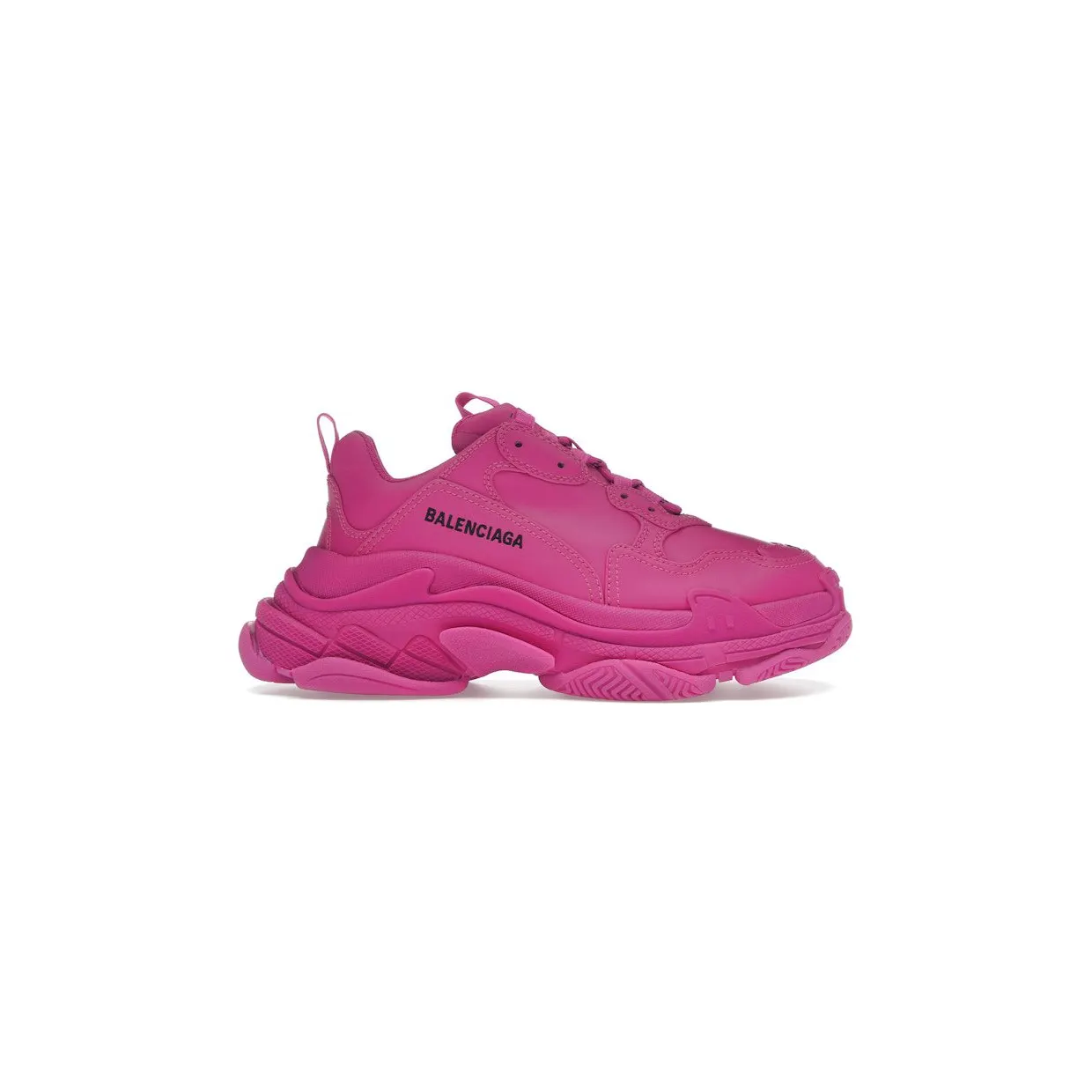 Balenciaga Triple S Faux Leather Dark Pink (524039W2FA55800)