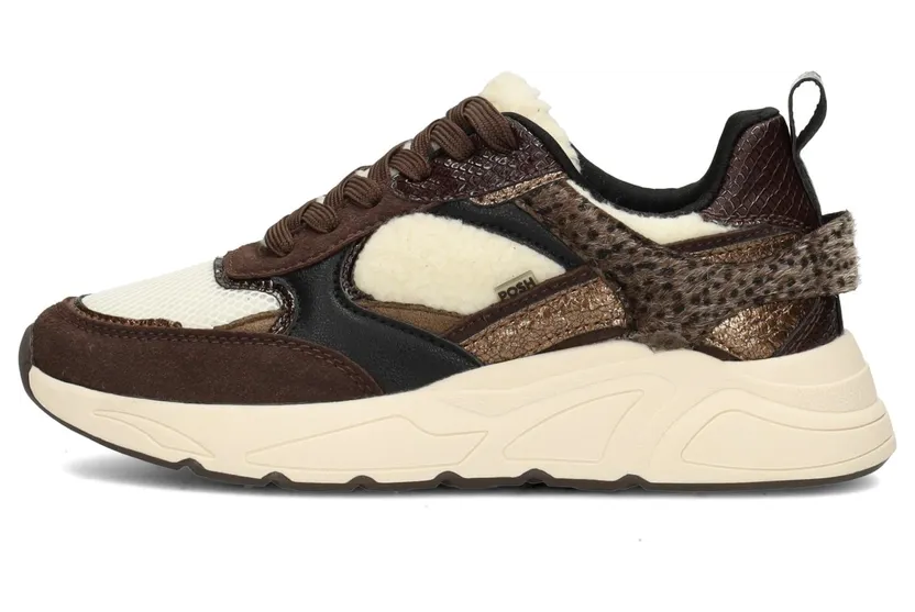 POSH by Poelman sneaker Beige / Bruin / Zwart (C18582X27PSH732)