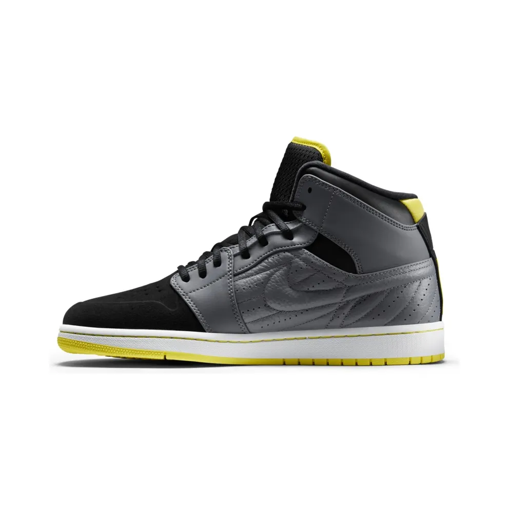 Jordan Air I 1 Retro ’99 Cool Grey/Vibrant Yellow-Black-White Cool Grey/Vibrant Yellow-Black-White (654140-032)