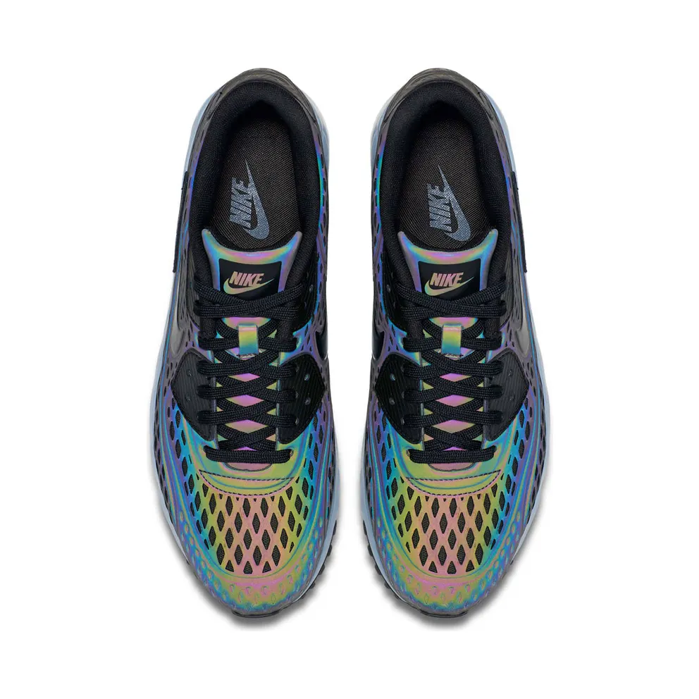 Nike Air Max 90 Ultra Moire Iridescent Deep Pewter/Black-Porpoise (777427-200)