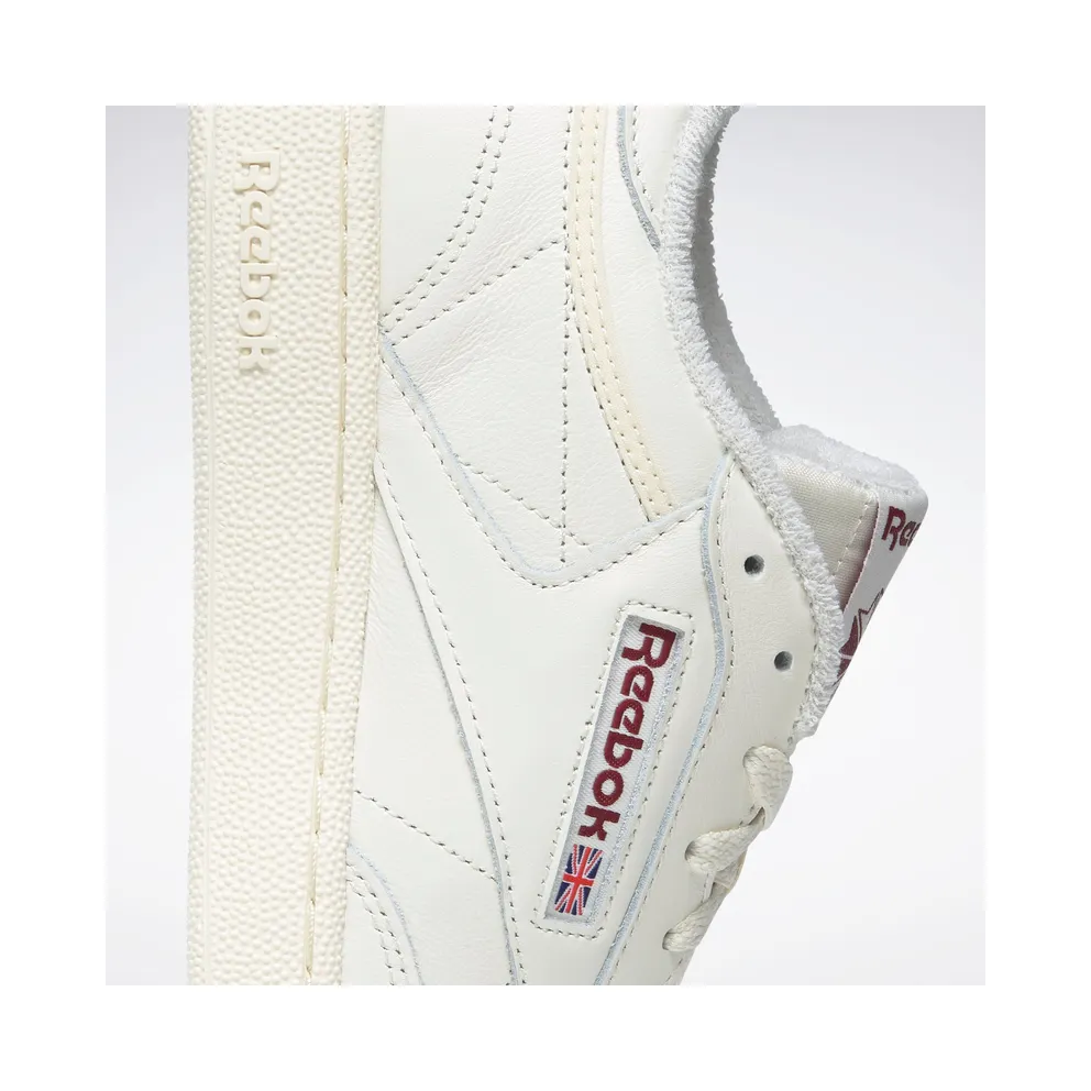Reebok Club C 85 Classic White / Classic White / Collegiate Burgundy