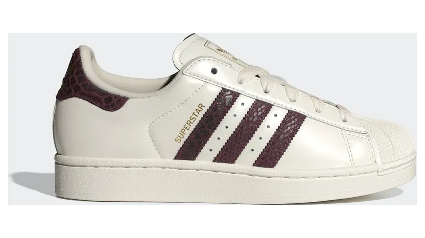 Adidas SUPERSTAR II SCHOENEN Off White / Maroon / Gold Metallic (KI3570)