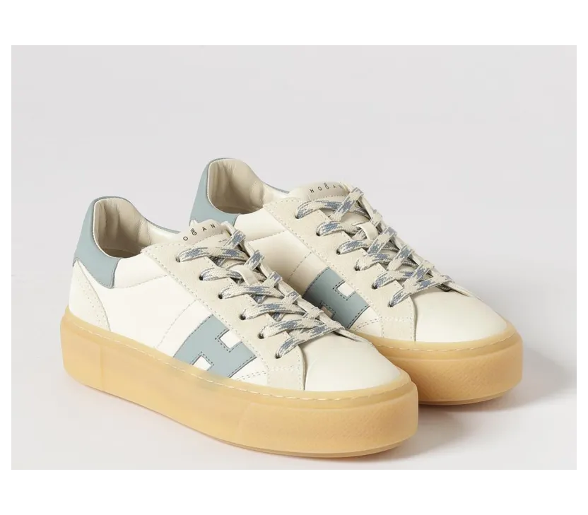 Hogan Crosswind Leather Sneakers Gnawed Blue (HXW7050GB00V1N0RVJ)