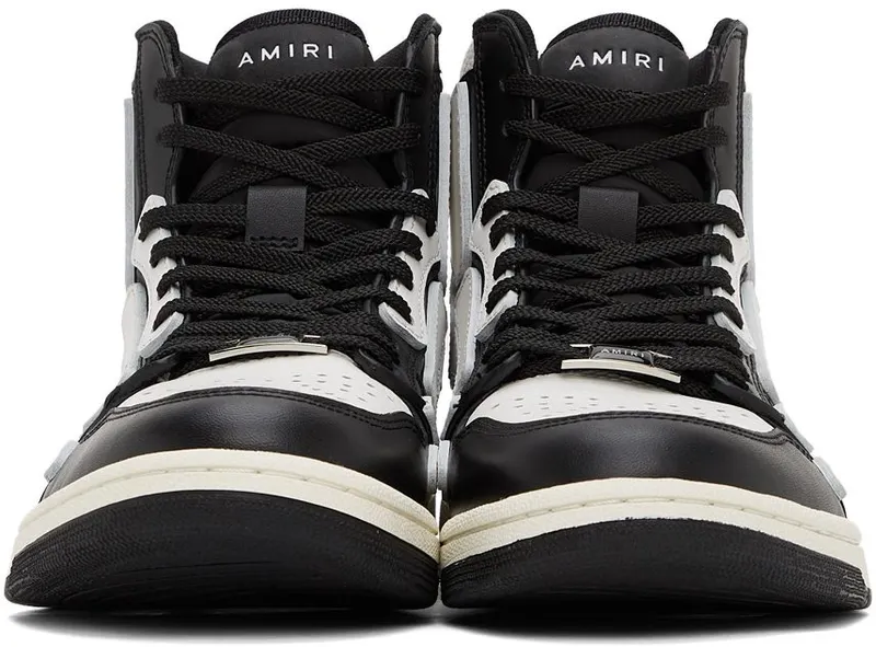 AMIRI Skel Top Hi Black Black White (PS22MFS002004)