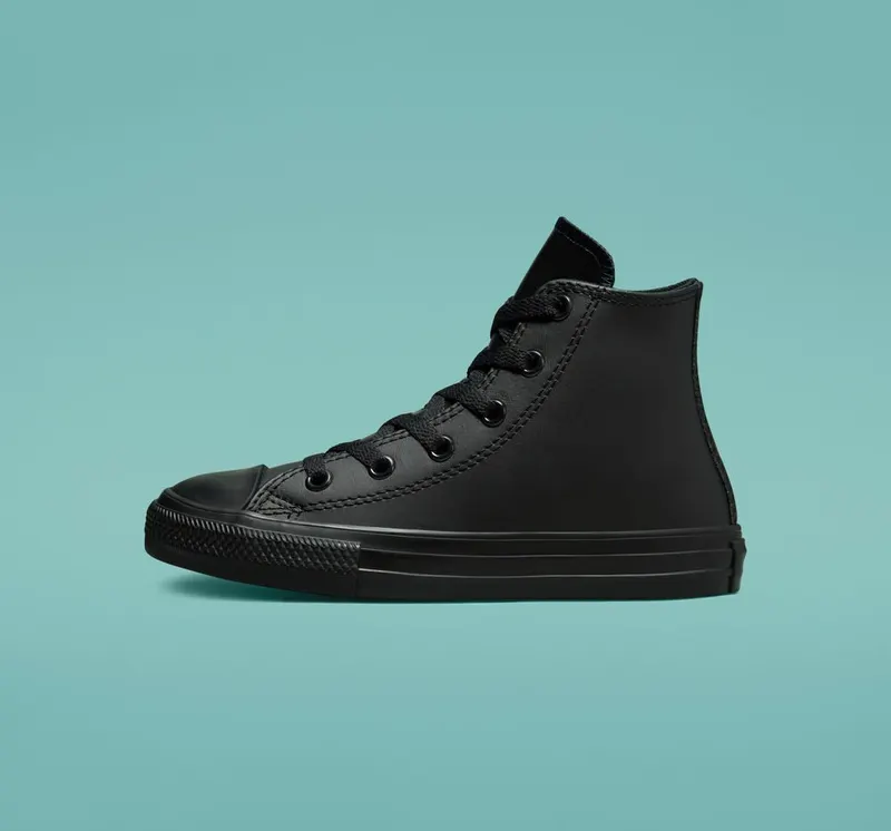 Converse Chuck Taylor All Star Leather Black/Black/Black (A00919C)
