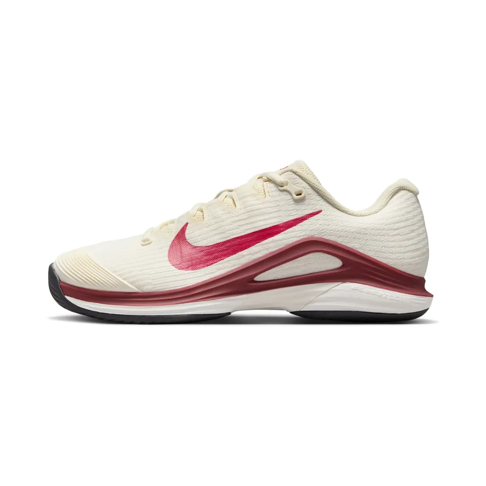 Nike Court Air Zoom Vapor 12 HC Pale Ivory Sail Team Red Rush Pink (FV5554-104)