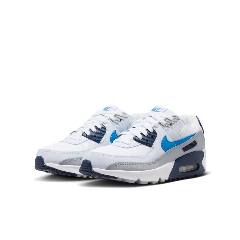 Nike Air Max 90 White/Midnight Navy/Football Grey/Blue Crystal (IQ0098-103)