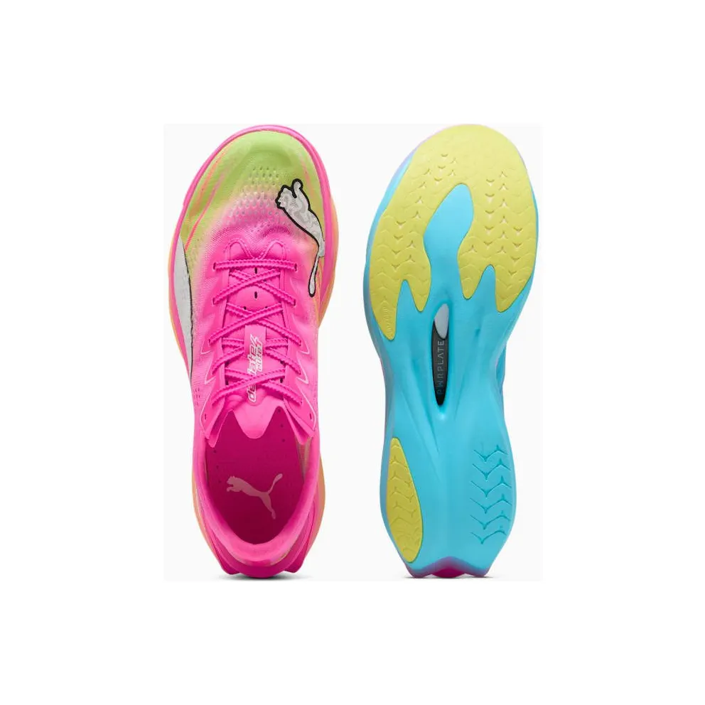 Puma Deviate Nitro Elite 4 ‘Poison Pink Yellow Alert Bright Aqua’ (31329801)