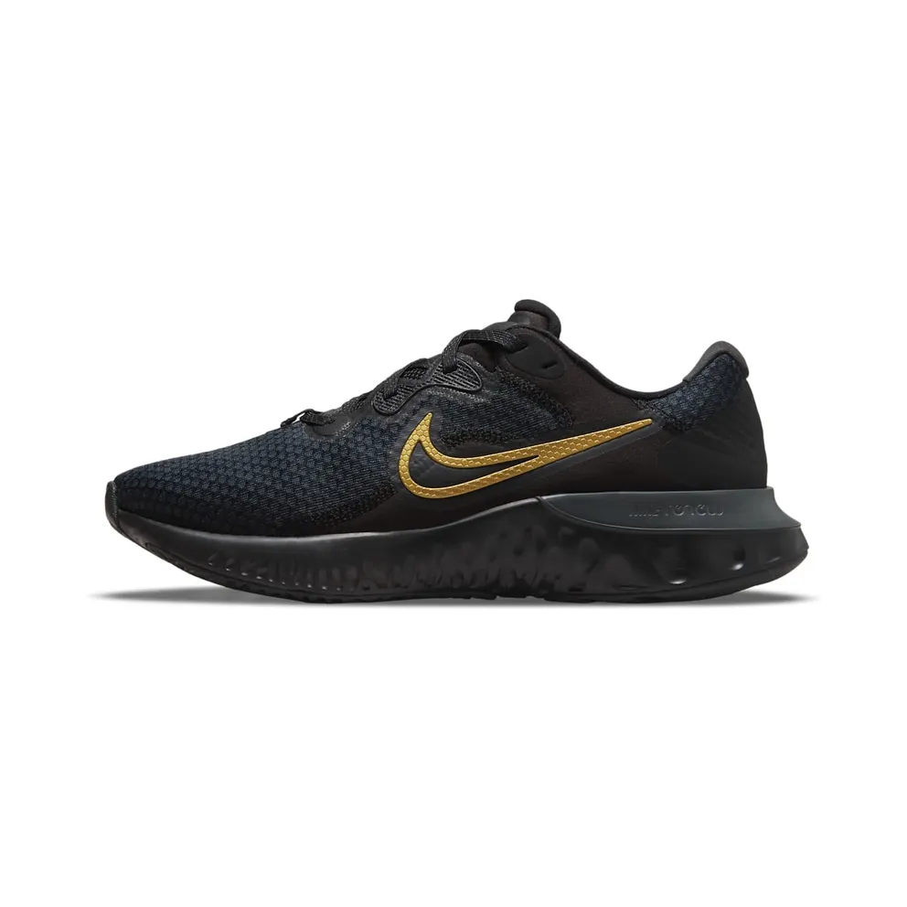 Nike Renew Run 2 Black Metallic Gold (CU3504-010)