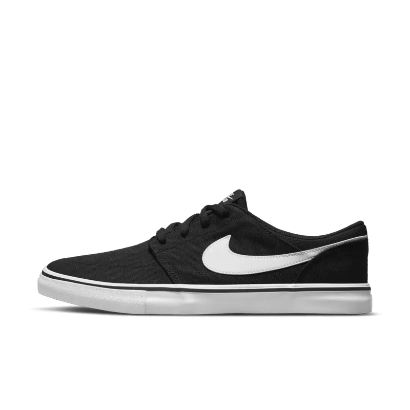 Nike SB Solarsoft Portmore 2 Black Black White White (880268-010)