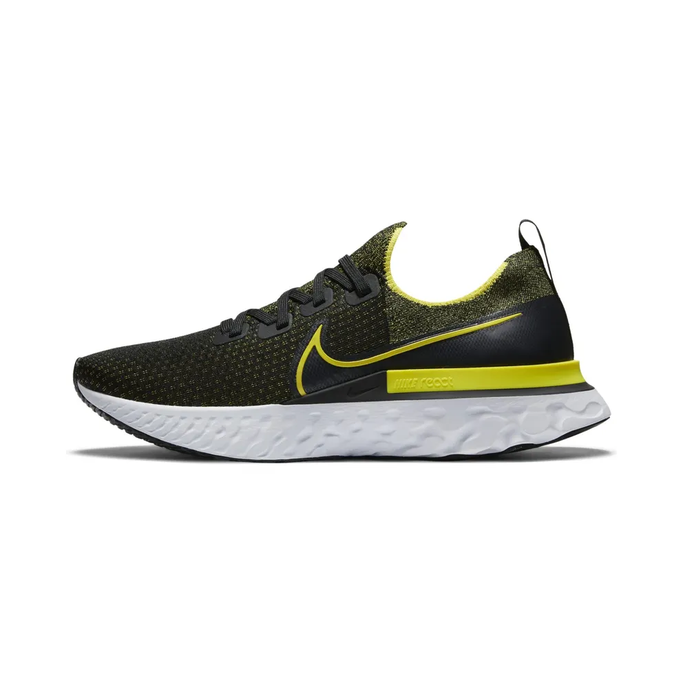 Nike React Infinity Run Flyknit Black Sonic Yellow Black/White/Anthracite (CD4371-013)
