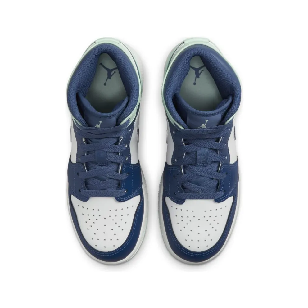 Jordan 1 Mid Blue Mint (GS) (554725-413)