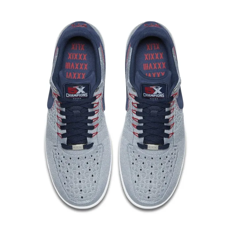 Nike Air Force 1 Low Ultra Robert Kraft Patriots Wolf Grey/University Red-White-College Blue (AH8425-001)
