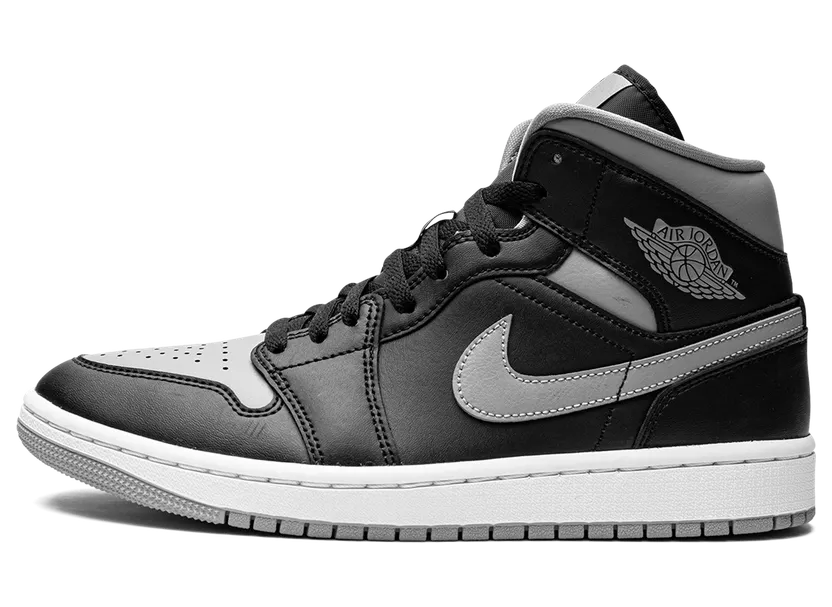 Jordan 1 Mid Shadow (W) – “Black / Grey” (BQ6472-007)