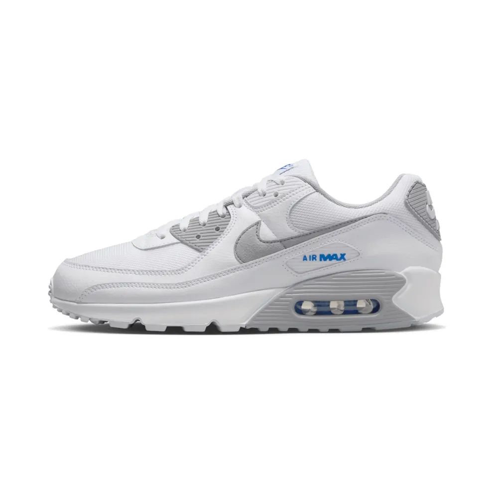 Nike Air Max 90 White Racer Blue Light Smoke Grey (HM0705-100)