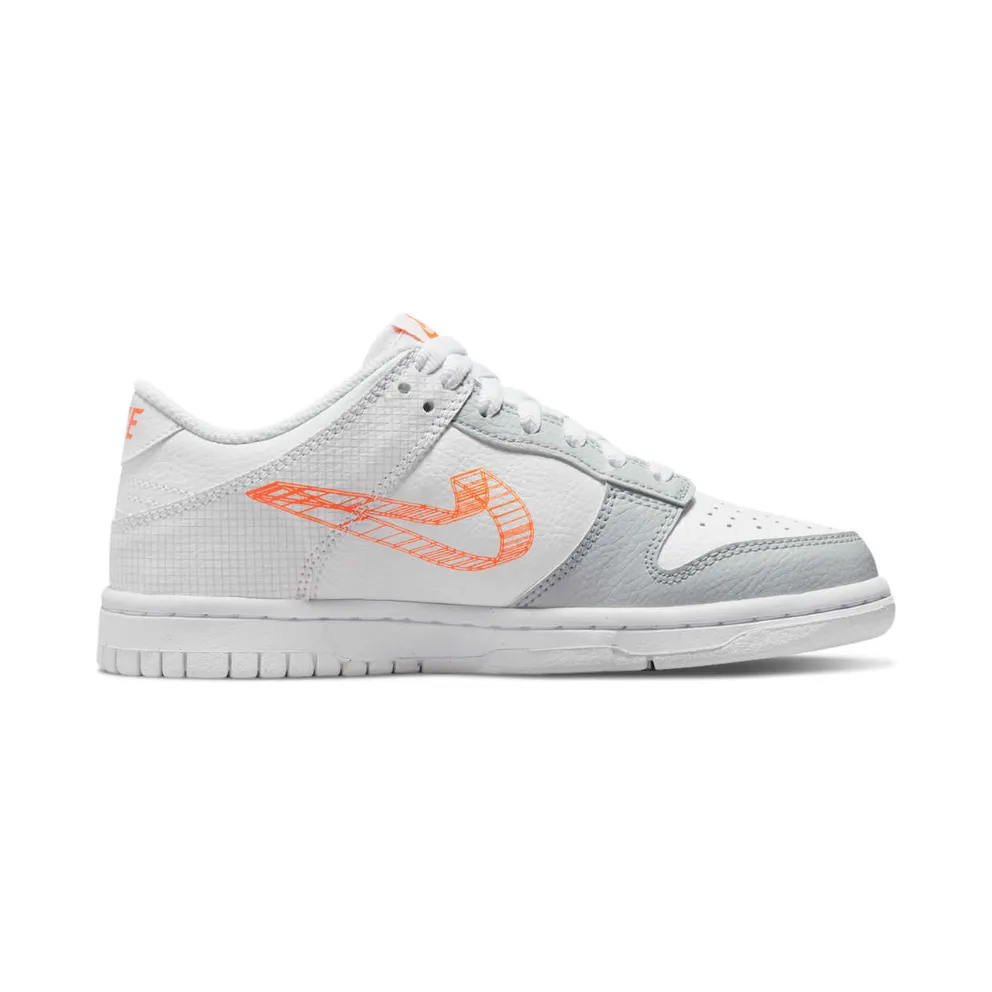 Nike Dunk Low SE Sketch Swoosh Orange (GS) (DR0171-100)