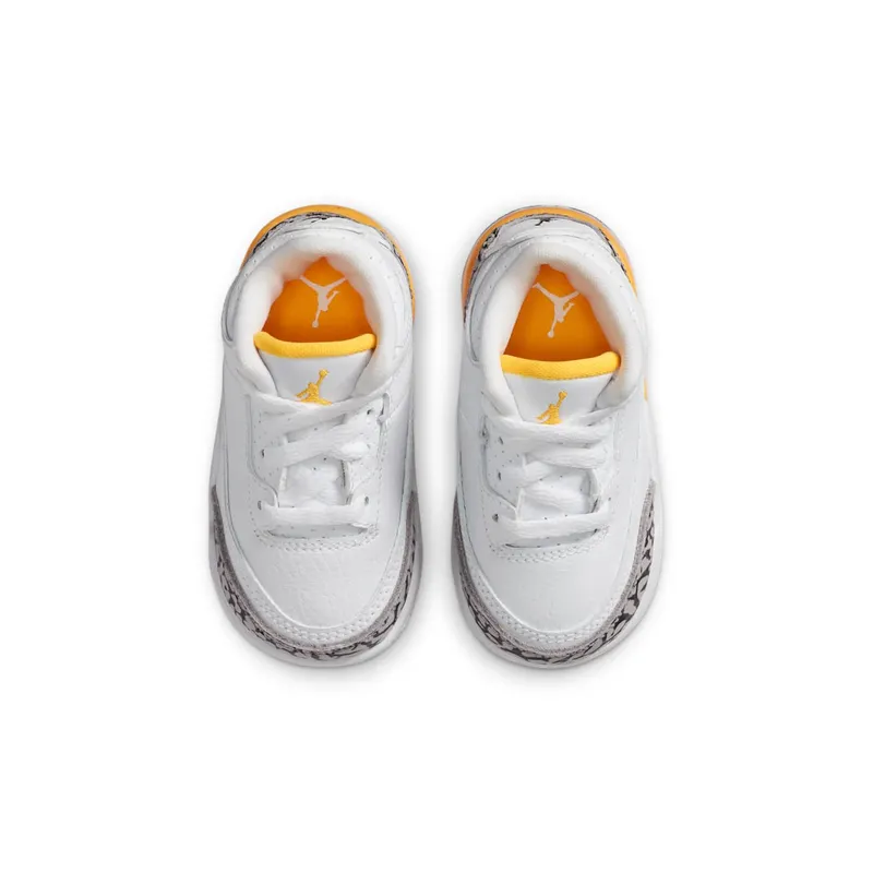 Jordan 3 Retro Laser Orange (TD) White/Black-Laser Orange-Cement Grey (654964-108)