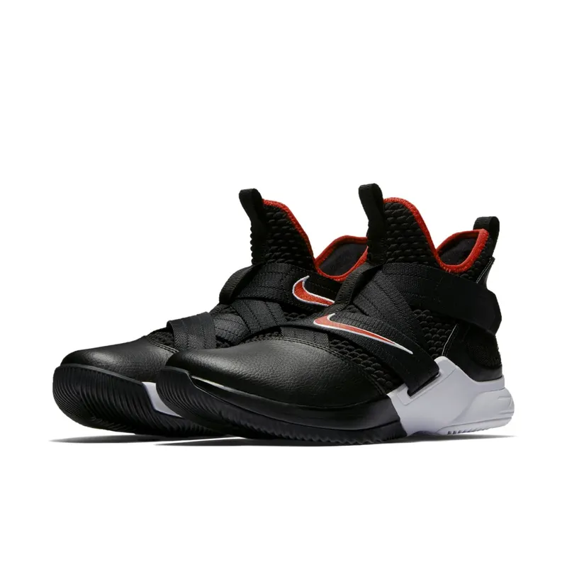 Nike LeBron Zoom Soldier 12 Bred Black/University Red-White (AO2609-001)