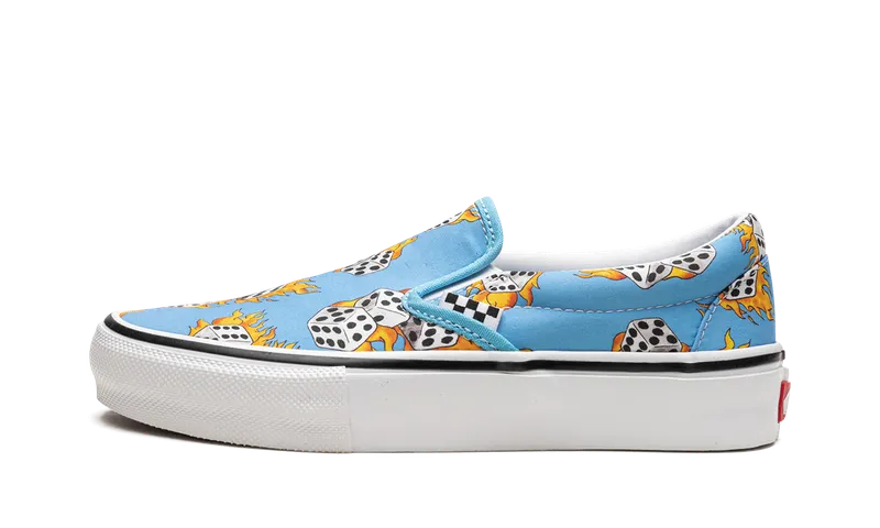 Vans Skate Slip-On “Blue Flame Dice” (VN0A5FCABM6)