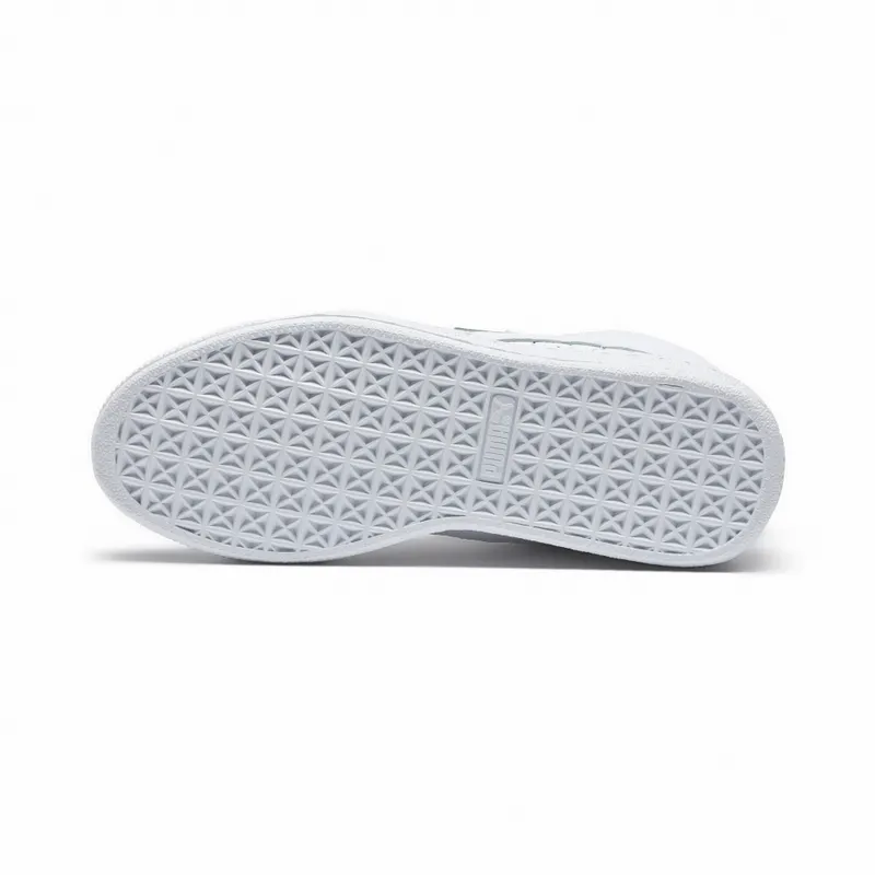 Puma Basket Mid Exotic White (W) White/Silver Foil (360534-02)