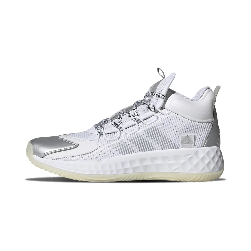 adidas Pro Boost Mid Basketballschuh Cloud White / Silver Metallic / Chalk White (FW9511)