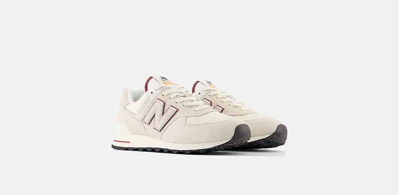 New Balance 574 Off White Burgundy (2023) (U574OP2)