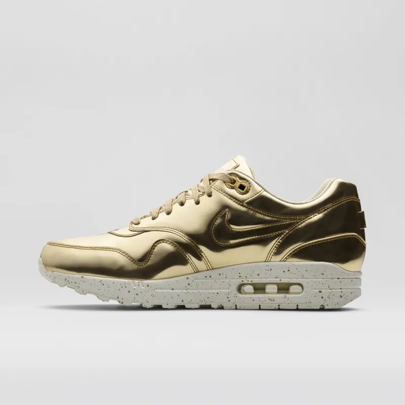 Nike Air Max 1 Liquid Gold Metallic Gold/Metallic Gold-Sail (635786-770)