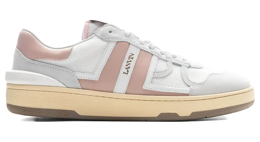 Lanvin Clay low-top met leren vlak “White” (FMSKDK00NASHP230057)