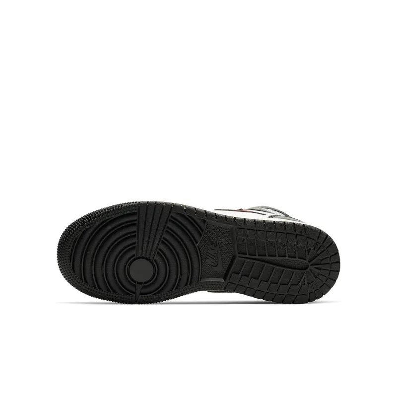 Air Jordan Nike AJ I 1 Retro High Black Gym Red (GS) (2019) (575441-061)
