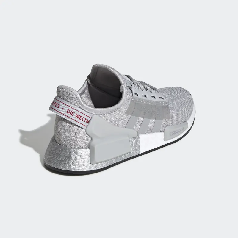 adidas NMD V2 Grey Two Silver Metallic (Youth) Grey Two/Silver Metallic/Core Black (FW8049)