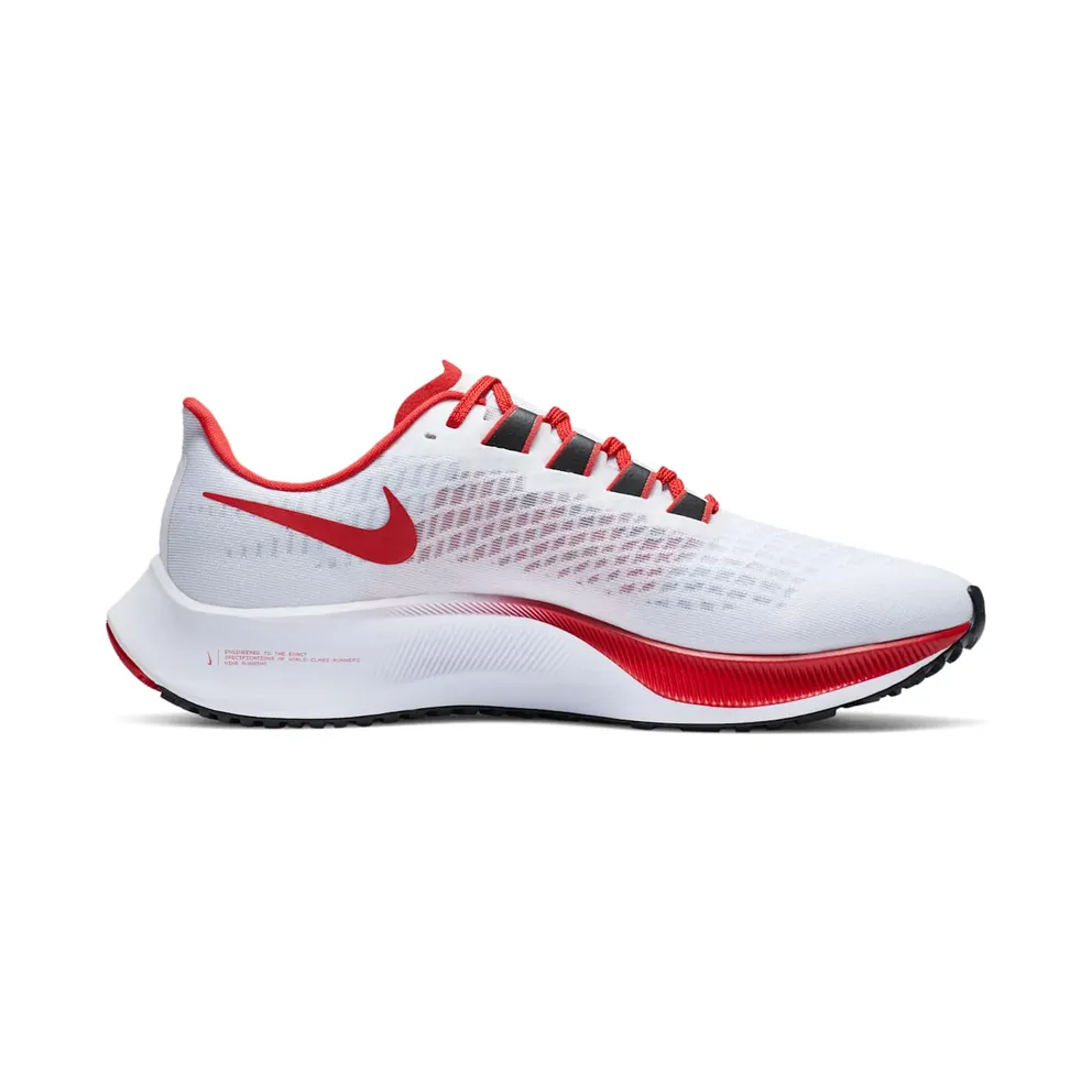 Nike Air Zoom Pegasus 37 Georgia White/Pure Platinum-University Red-Black (CZ5381-100)