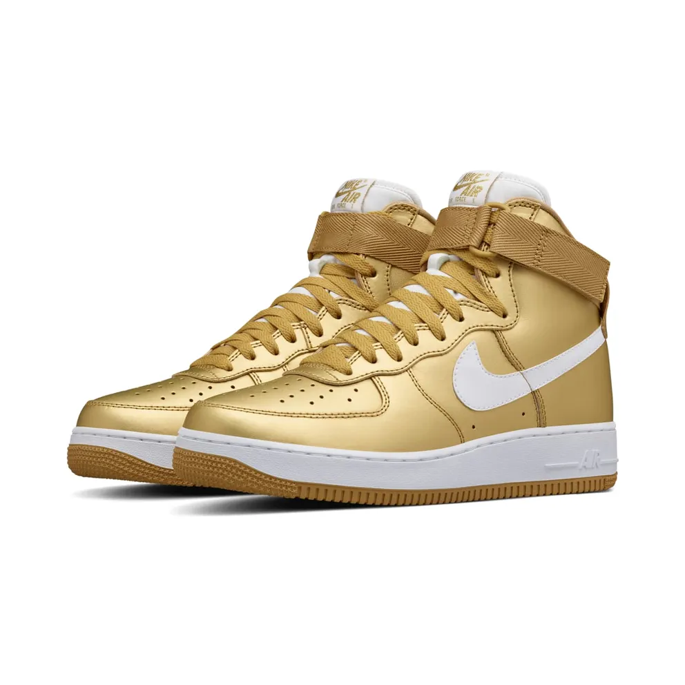 Nike Air Force 1 High Metallic Gold Metallic Gold/White (823297-700)