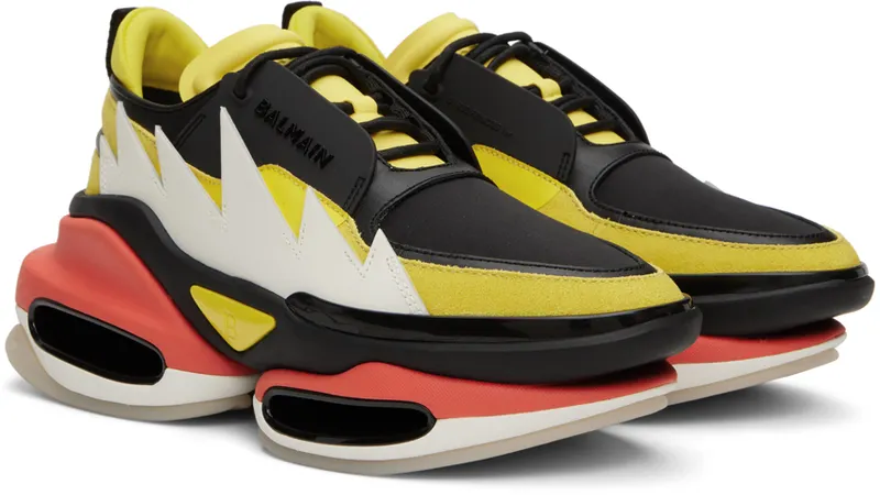 Balmain Multicolor Pokémon Edition B-Bold Sneakers (YM3VI277LSWD)