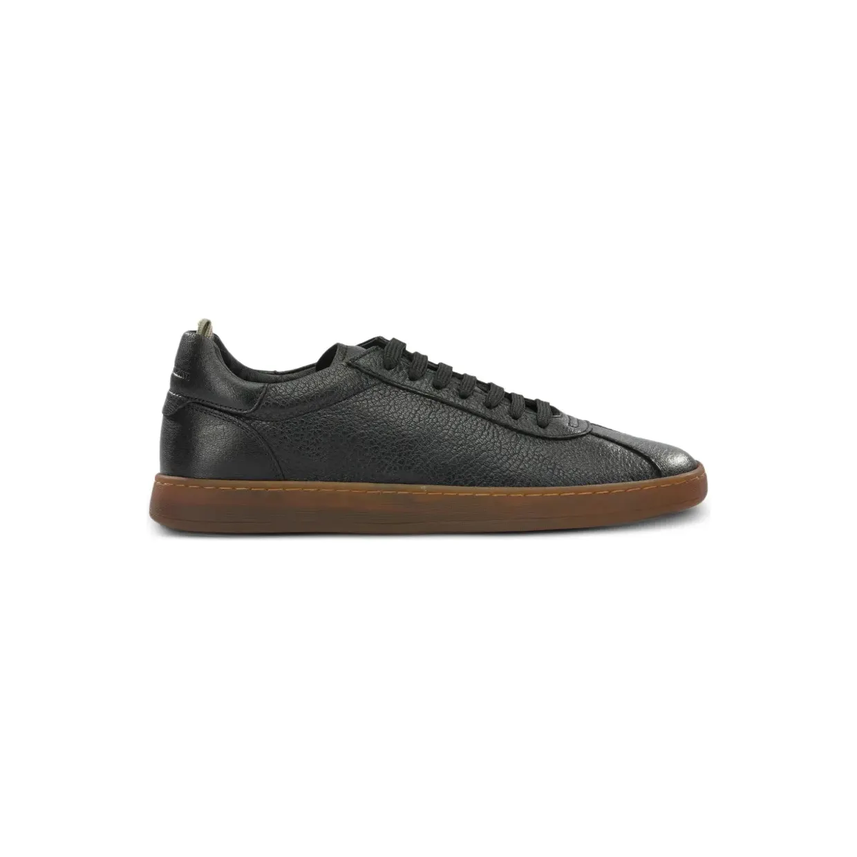 Officine Creative Halo aus strukturiertem Leder “Black” (GINNASIO001DEERNERO)