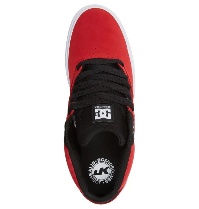 Lage DC Shoes Kalis Vulc Mid Adys300622 Athletic Red/Black (Atr) (ADYS300622-ATR)