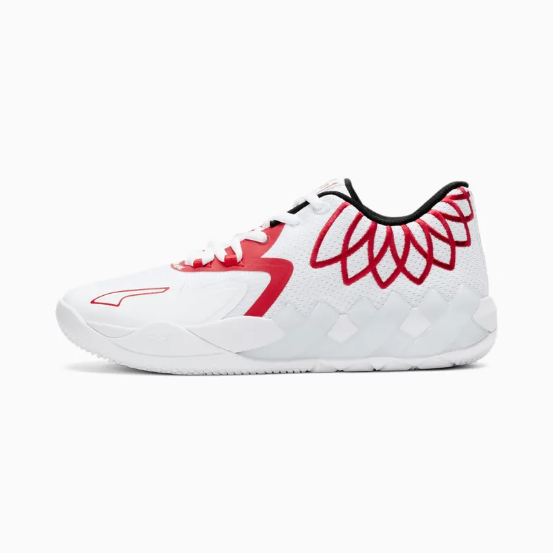 Men’s PUMA Mb.01 Lo White/High Risk Red (376941-10)