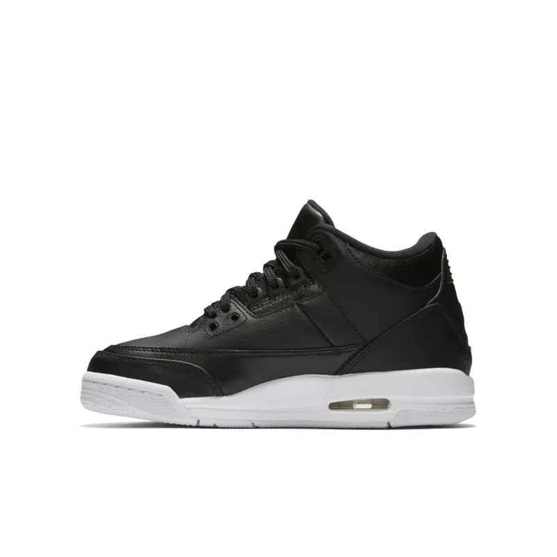 Jordan 3 Retro Cyber Monday 2016 (GS) Black/Black-White (398614-020)